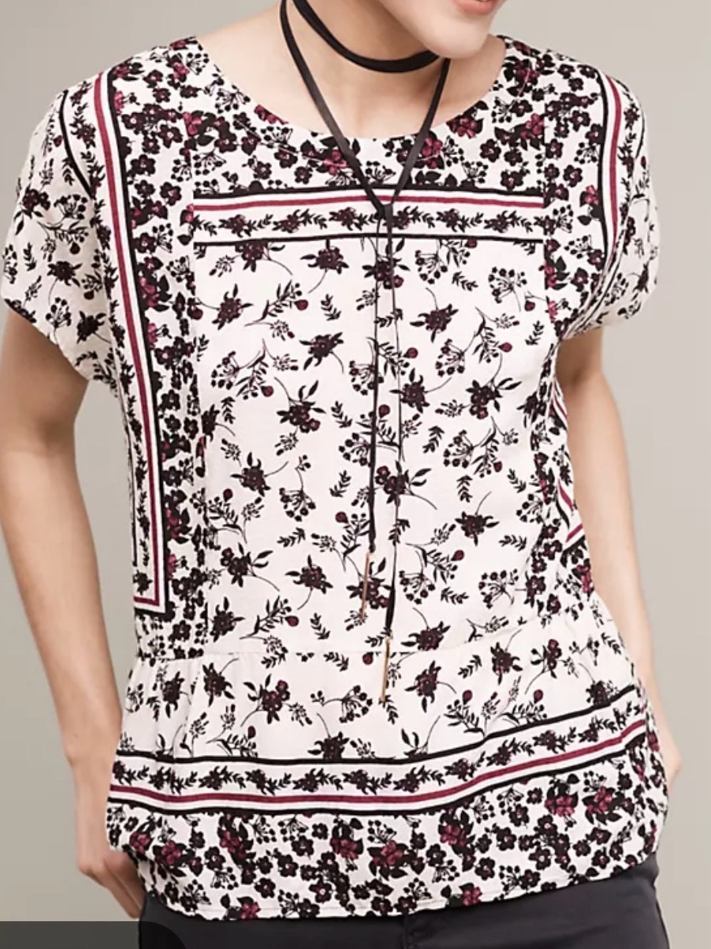 Bramant by One September Peplum Top M